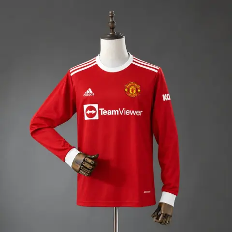 Manchester United Home Long Sleeve Retro Shirt 21/22