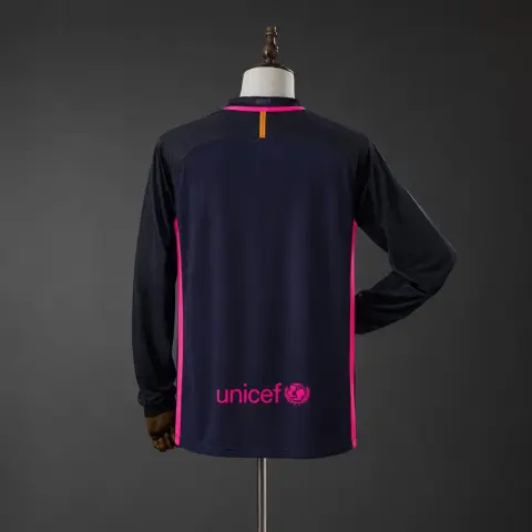 Barcelona 16/17 Away Long Sleeve Retro Shirt