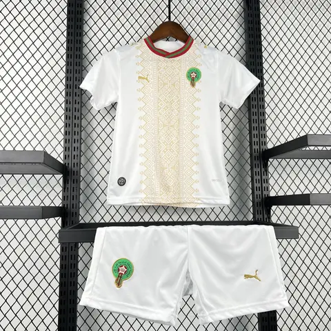Conjunto Marruecos Segunda Equipación Mundial 2026 Niños