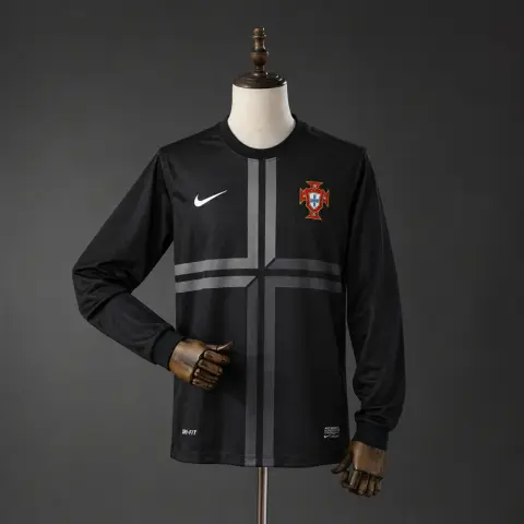 Portugal 2013 Black Long Sleeve Retro Shirt