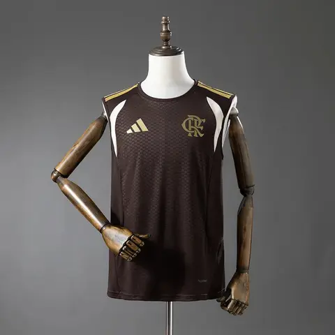 Camiseta Flamengo Entrenamiento Marrón Sin Mangas 26/27 Hombre