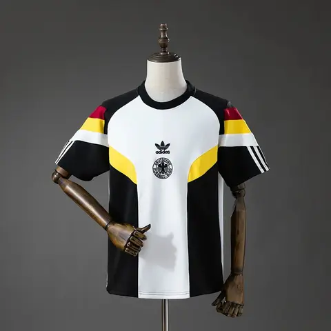 Camiseta Alemania Edición Casual Blanca Retro