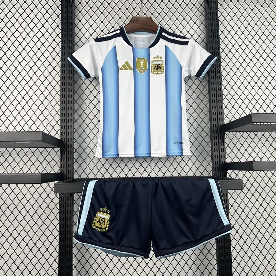 Conjunto Argentina Primera Equipación Mundial 2026 Niños - Bota de Oro Tienda