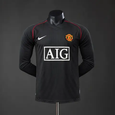 Manchester United Auswärtstrikot 07/08 Retro Langarm Spielerversion