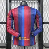 Camiseta Barcelona Primera Equipación 26/27 Manga Larga Versión Jugador