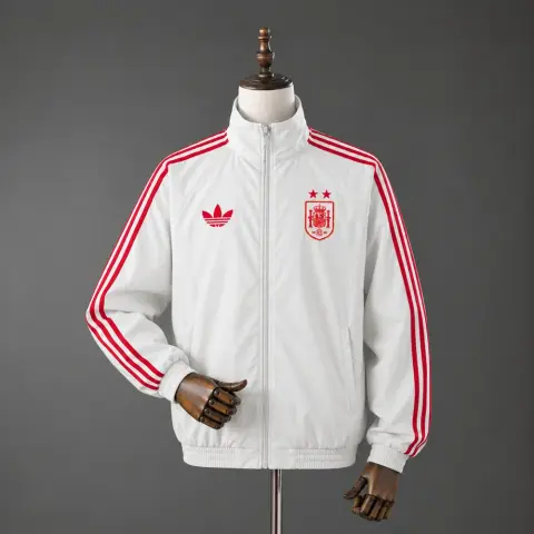 Chaqueta España Mundial 2026 Blanca Hombre