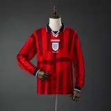 Camiseta Inglaterra 1998 Segunda Equipación Retro Manga Larga