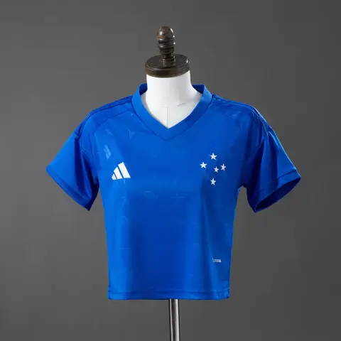 Camiseta Cruzeiro Primera Equipación 26/27 Mujer Crop Top