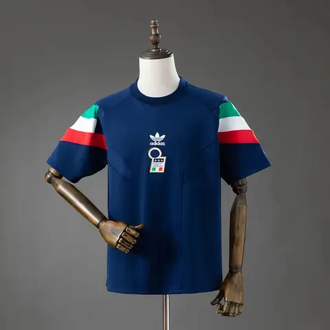 Camiseta Italia Edición Casual Azul Retro