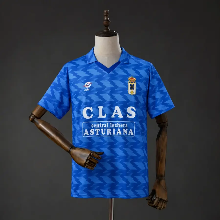 Camiseta Real Oviedo Primera Equipación 89/90 Retro