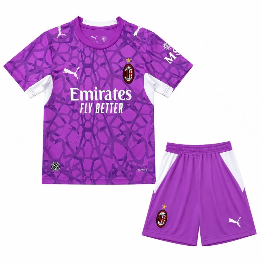 Conjunto AC Milan Portero Morado 26/27 Niños