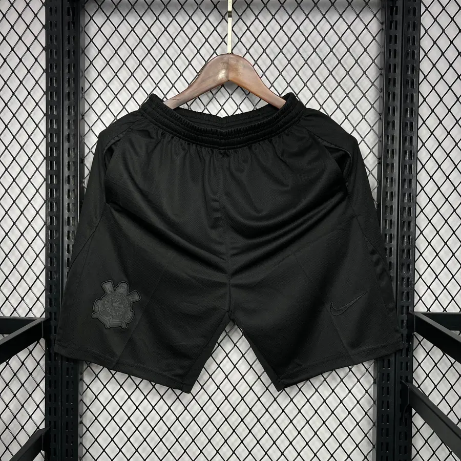 CORINTHIAS PANTALON CORTO NEGRO 24/25 - Bota de Oro Tienda