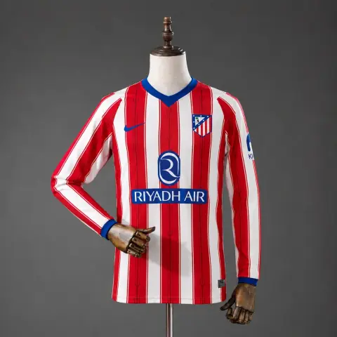 Atletico Madrid Home Long-Sleeve Shirt 26/27