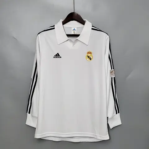 Real Madrid Home Shirt 02/03 (Retro) · Long Sleeve