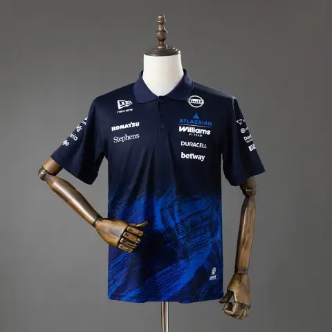 Polo Scuderia Williams F1 2026 Nero e Blu Uomo