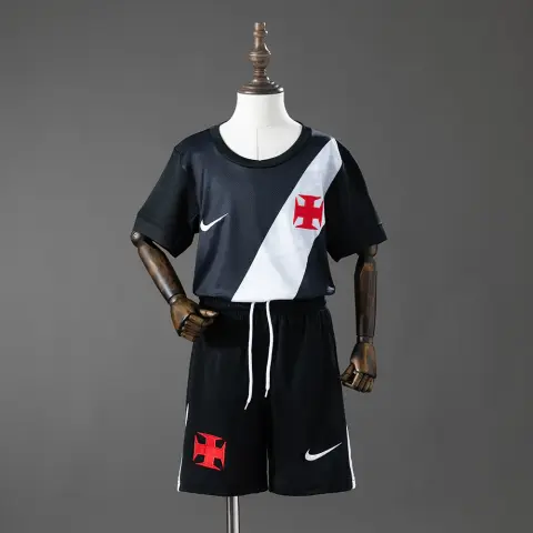 Conjunto Vasco da Gama Primera Equipación Pantalón Corto Negro 26/27 Niños