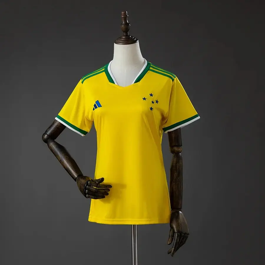 Camiseta Cruzeiro Equipación Especial Amarilla 26/27 Mujer - Bota de Oro Tienda