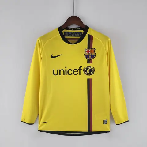 FC Barcelona Away Shirt 08/09 (Retro) · Long Sleeve