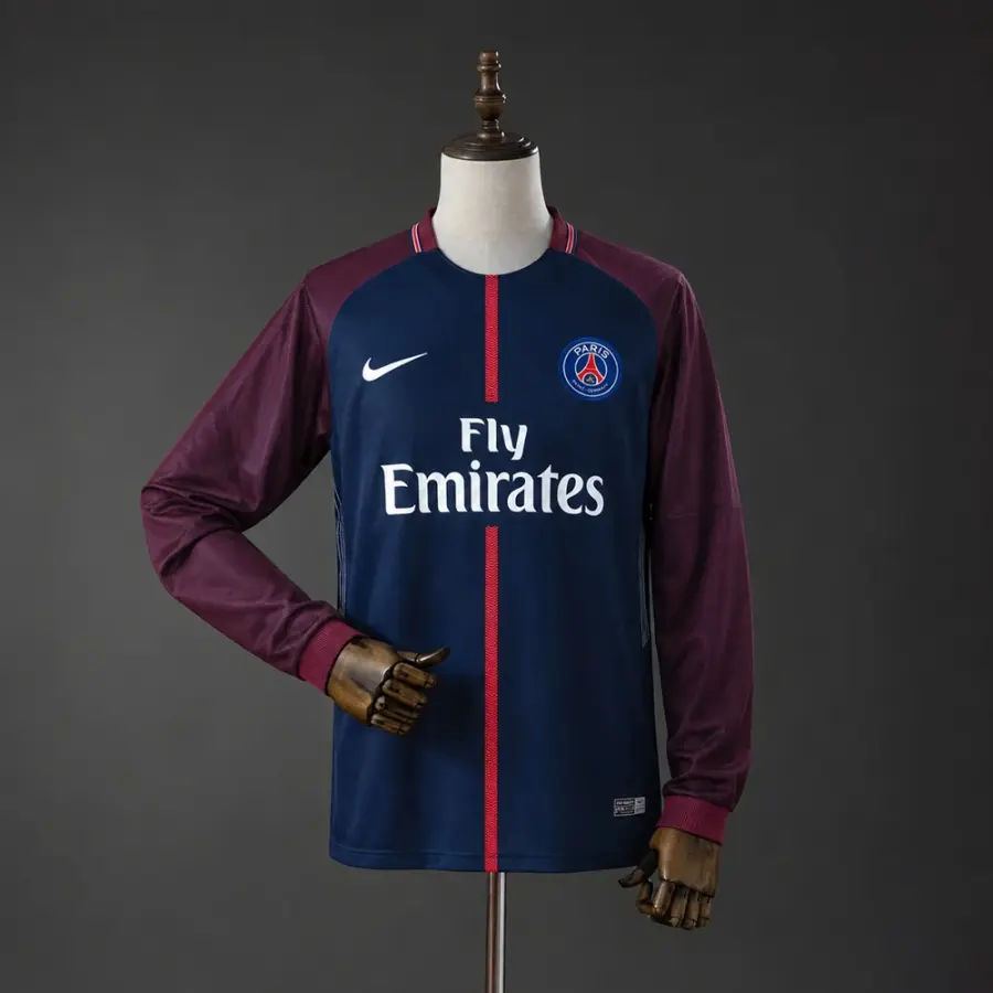 Camiseta PSG 17/18 Primera Equipación Retro Manga Larga