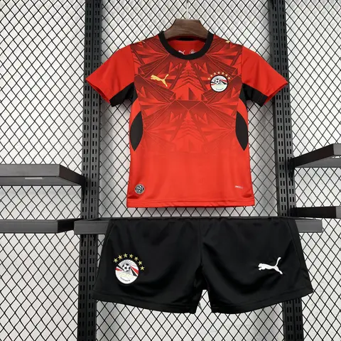 Conjunto Egipto Primera Equipación Mundial 2026 Niños