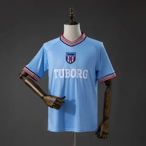 Camiseta Sunderland Segunda Equipación 86/87 Azul Retro