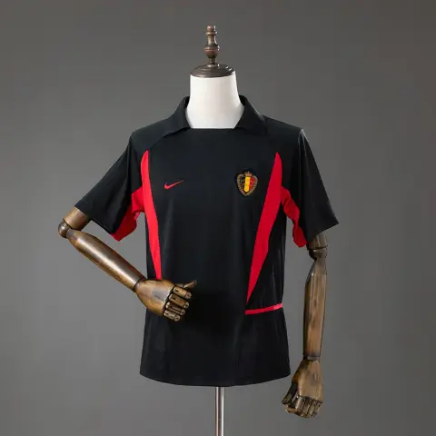 Camiseta Bélgica Segunda Equipación 2002 Retro