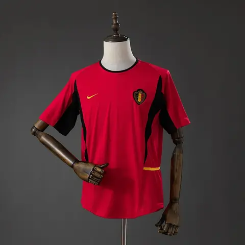 Camiseta Bélgica Primera Equipación 2002 Retro