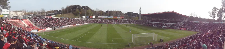 Montilivi, 7 April 2013. Archive of Girona’s stadium; Cuarte–Girona is played in Aragón.