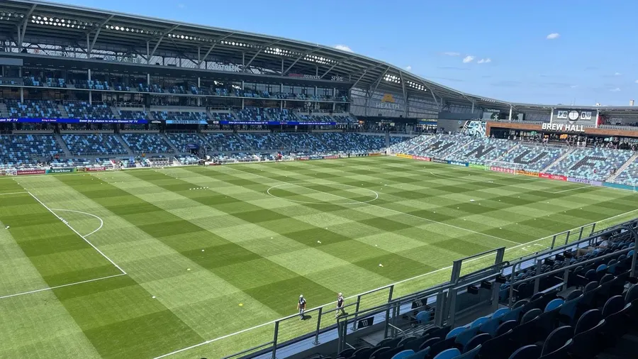 Allianz Field beim Spiel Minnesota United–Portland am 30. Juli 2022. Archivfoto; keine Aufnahme vom Spiel USA–Kanada.