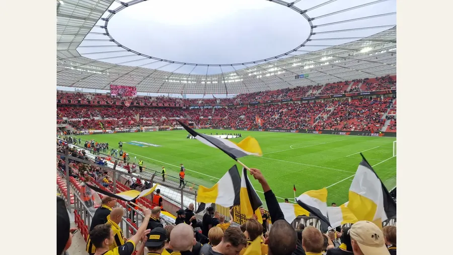 BayArena · Bayer 04–BK Häcken · 21.09.2023. Archivfoto.