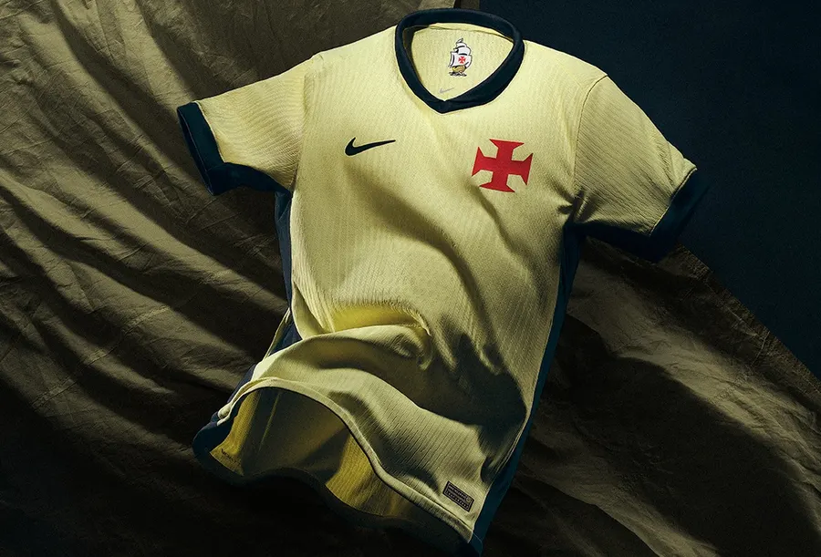 Vasco 2026/27: pale yellow and black on the third shirt