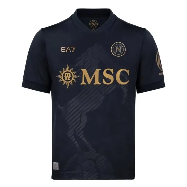 Napoli Third Euro: Marineblau und Gold