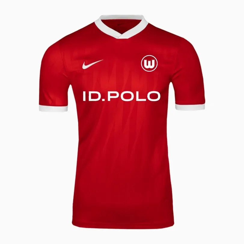 Wolfsburg 2026/27: red with white edges on the third shirt