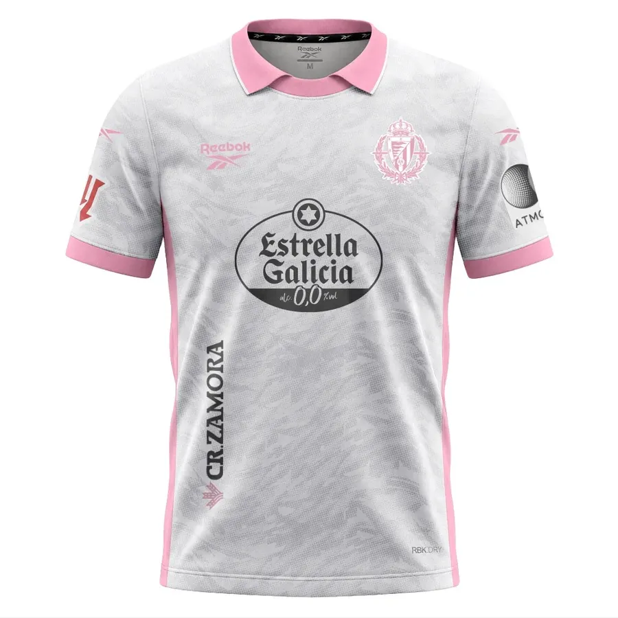 Valladolid 2026/27: grey and pink on the third shirt