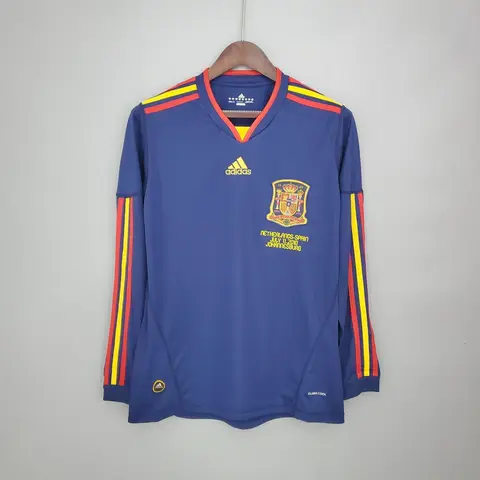 Spain Home Shirt 2010 World Cup 2026 (Retro) · Long Sleeve