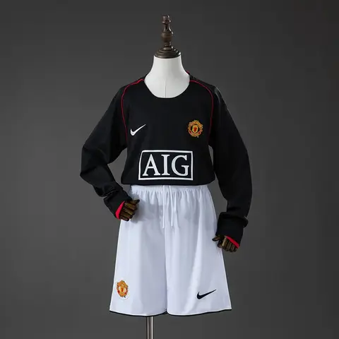 Conjunto Manchester United Segunda Equipación 07/08 Retro Niños