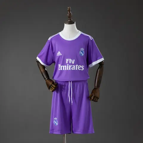 Completo Real Madrid Seconda Divisa 16/17 Retro Bambino