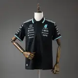 Polo Mercedes AMG Fórmula 1 2026 Negro Hombre