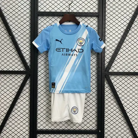 Camisa Manchester City I 25/26 · Infantil