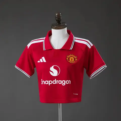 Camiseta Manchester United Primera Equipación 26/27 Mujer Crop Top