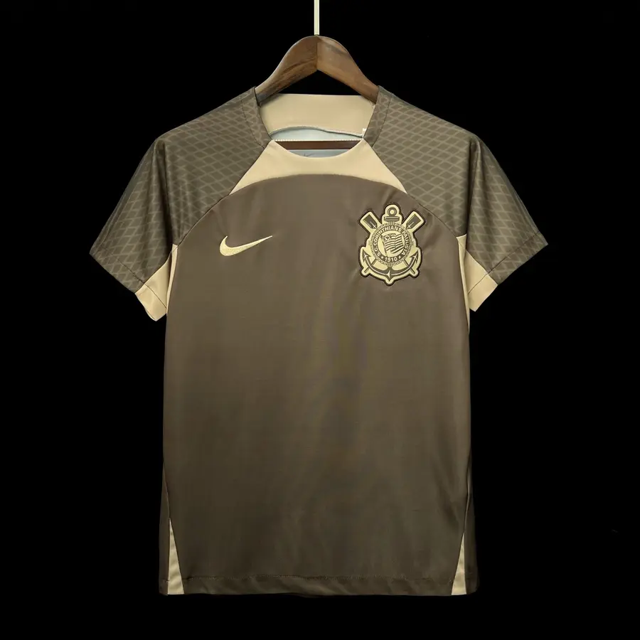 CORINTHIAS CALENTAMIENTO ENTRENAMIENTO GRIS 24/25 HOMBRE - Bota de Oro Tienda