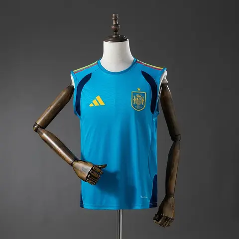 Camiseta España Entrenamiento Sin Mangas Azul 2026 Hombre