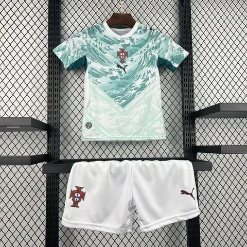 Conjunto Portugal Segunda Equipación Mundial 2026 Niños