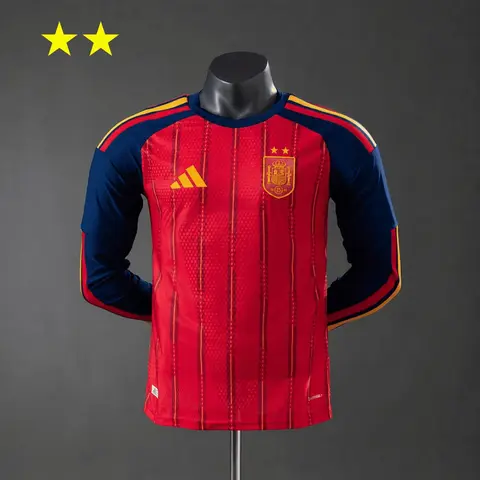Spain Home Shirt World Cup 2026 · Player Version · Long Sleeve