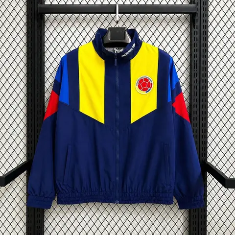 Chaqueta Colombia Mundial 2026 Amarilla y Azul Hombre