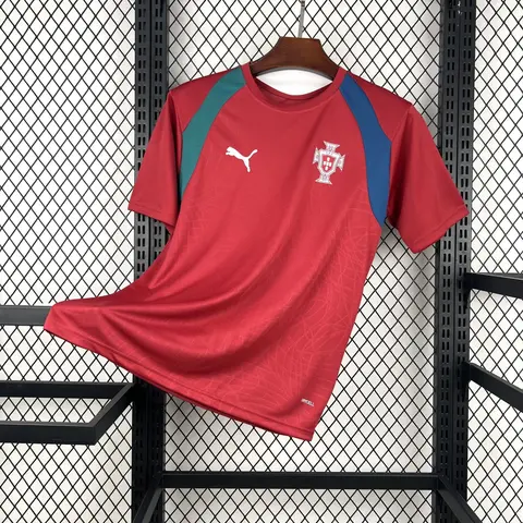 Camiseta Portugal Pre-Partido Roja Mundial 2026 Hombre