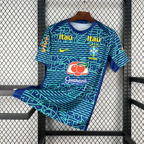 Camiseta Brasil Pre-Partido 2024 Hombre