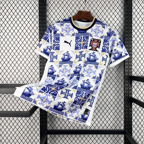 Camiseta Portugal Edición Especial Azulejo Mundial 2026 Hombre