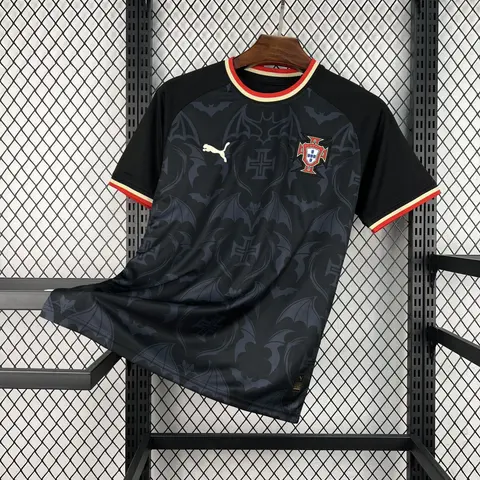Camiseta Portugal Edición Especial Negra Mundial 2026 Hombre