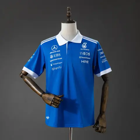 Mercedes AMG F1 2026 Blue Polo